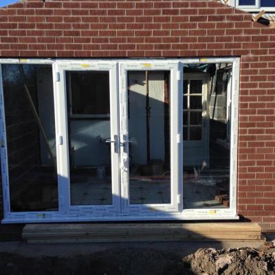 Patio Door and Windows on Extension