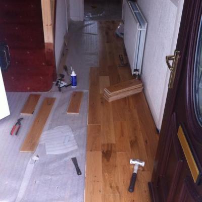 Landing Flooring During