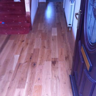 Solid Oak Flooring in Entrance 